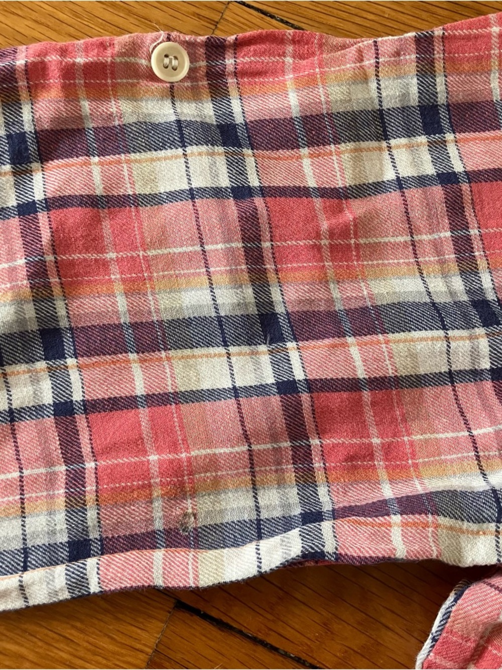 CP Shades Red Plaid Cowgirl USA Linen Cotton Regina Tunic Shirt Dress Medium - Picture 13 of 15